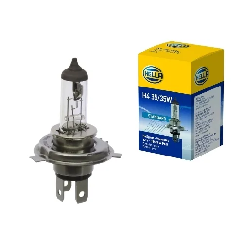 Foco estándar H4 Hella para moto 12V 35/35W P43t