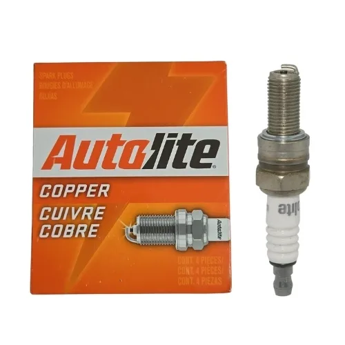 Paquete 4 bujías Autolite 4302 de cobre para moto