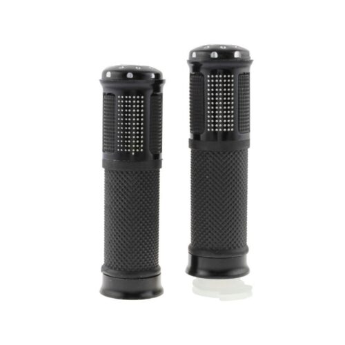 Puños universales aluminio oscuro QUMO para moto
