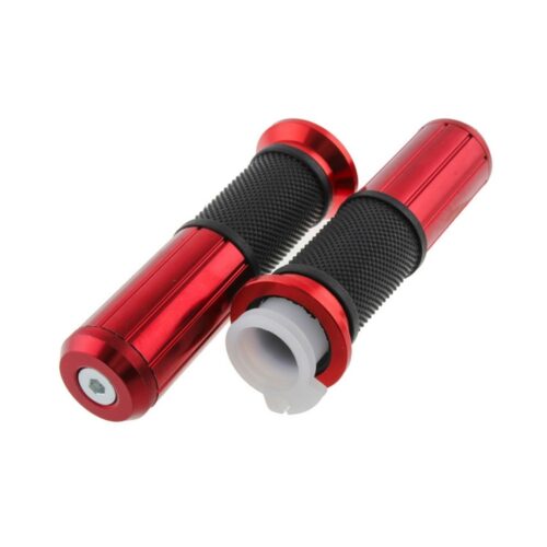 Puños universales aluminio rubí QUMO para moto