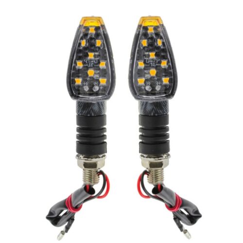 Direccionales amarillas para moto 3.5"