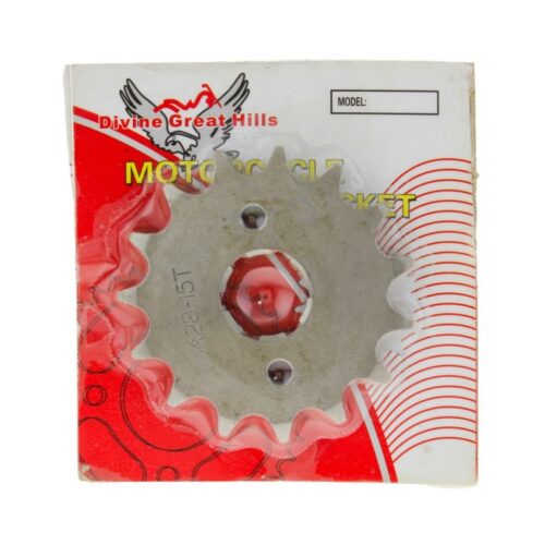 Piñón para motocicleta Italika FT125 y FT150 engranaje 428-15T