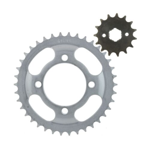 Piñón y corona para Italika FT125 engrane 428-38T/15T