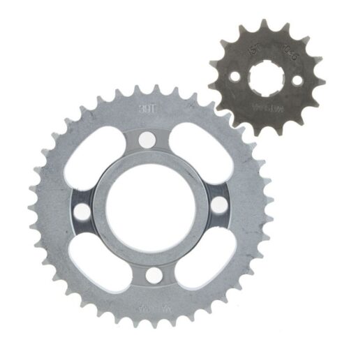 Piñón y Corona para Italika FT150 engrane 428-39T/15T