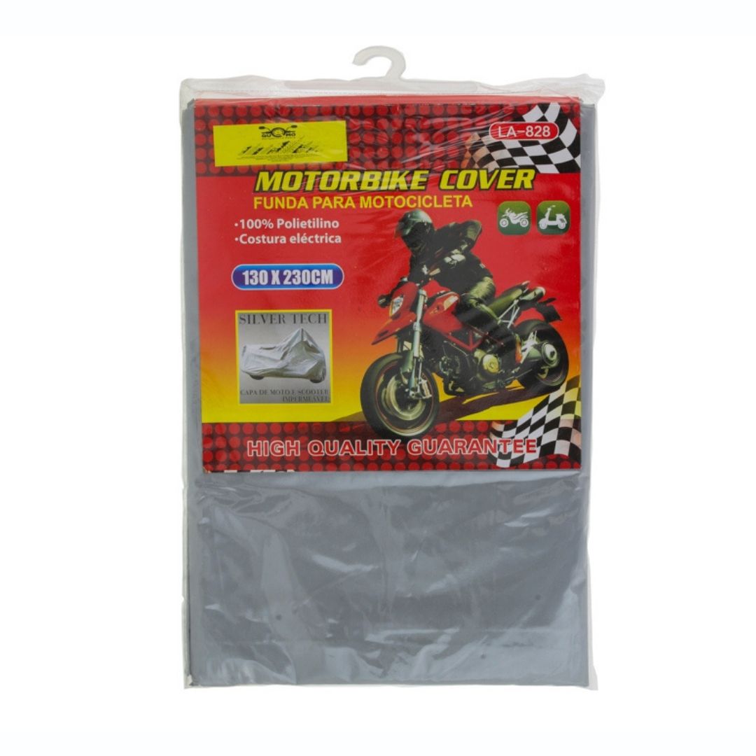Funda Grande para Moto 130x230 cm Gris Portátil