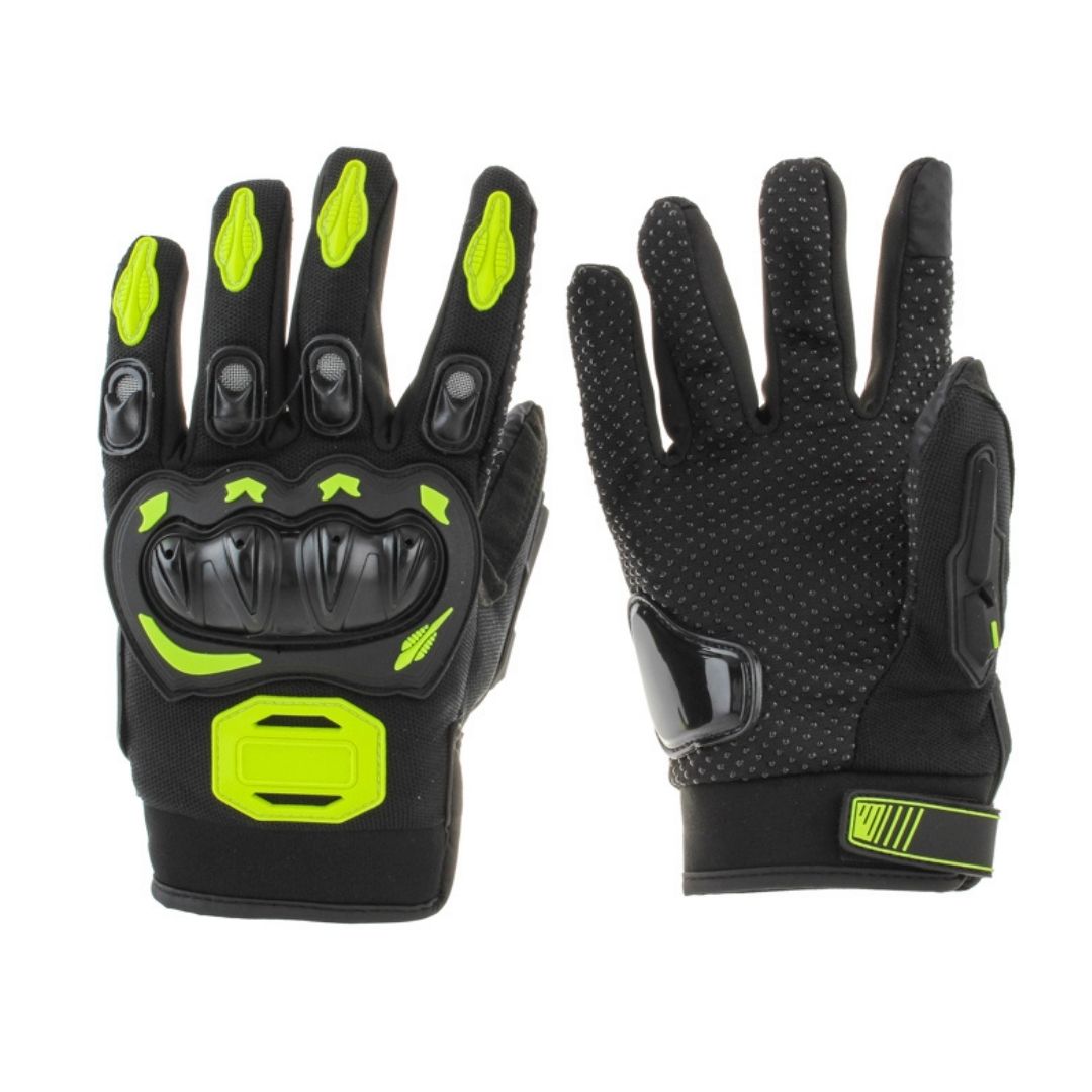 Guantes para moto L SPEED neon verde