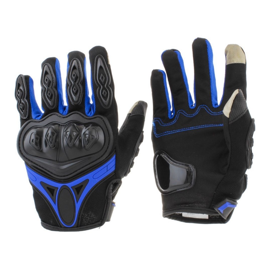 Guantes touch para moto M navegador azul