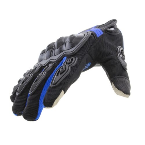 Guantes touch para moto M navegador azul