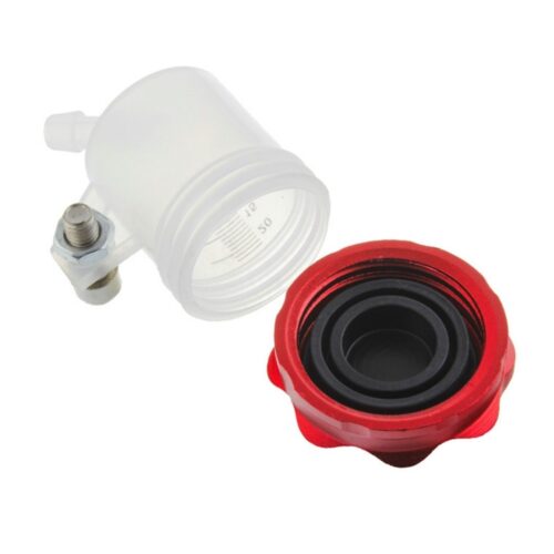 Deposito para liquido de frenos aluminio rojo